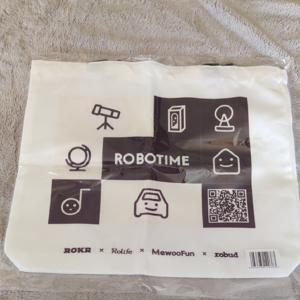 Robotime White Tote Bag